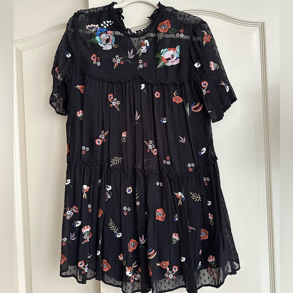 Zara- floral boho sheer dress